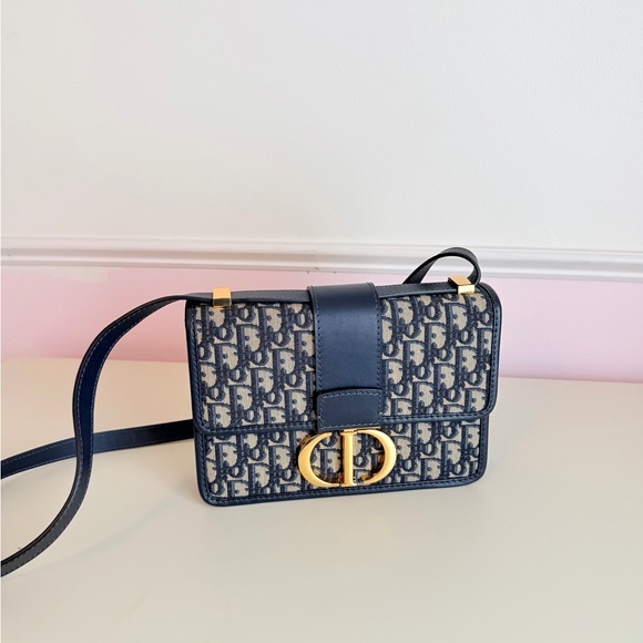 Dior Handbags - Dior Blue and Gold Crossbody Bag